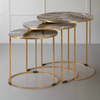 Faux Marble Side Tables 50 cm