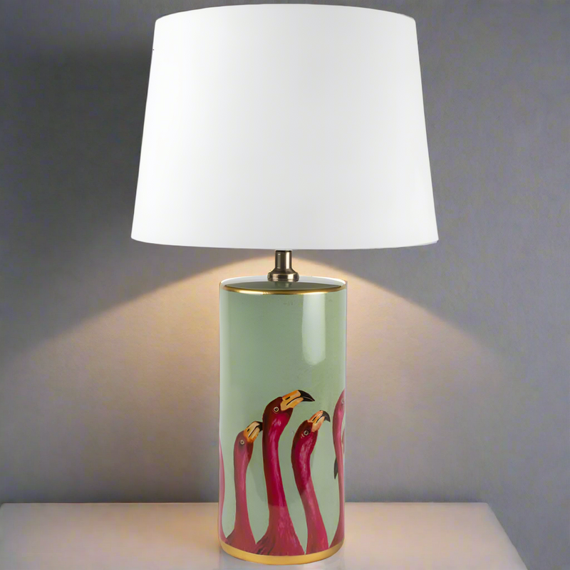 Pink Flamingo Ceramic Lamp 61 cm