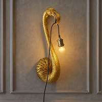 Gold Flamingo Wall Light
