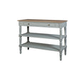 French Grey Elm Two Shelves Console Table