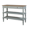 French Grey Elm Two Shelves Console Table