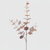 Garnet Faux Eucalyptus: Blush-Toned Elegance for Home Decor