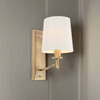 Wall Light Gilt Shaded 28cm