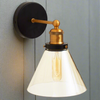 Glass & Gilt Metal Wall Light 27 cm