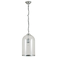 A great glass pendant with Brass or Nickel rim at the Base and same colour ceiling rose. Perfect hall light