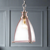 Copper & Clear Glass Clad Pendant