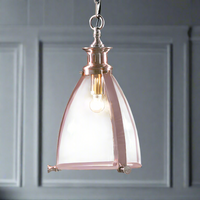 Copper & Clear Glass Clad Pendant