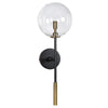 Long Clear Globe Wall Light