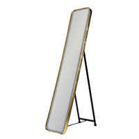 Slim, tall dressing mirror. Has a stand for use as dressing mirror or can be wall hung. This slimline mirror is perfect for even the smallest bedroom