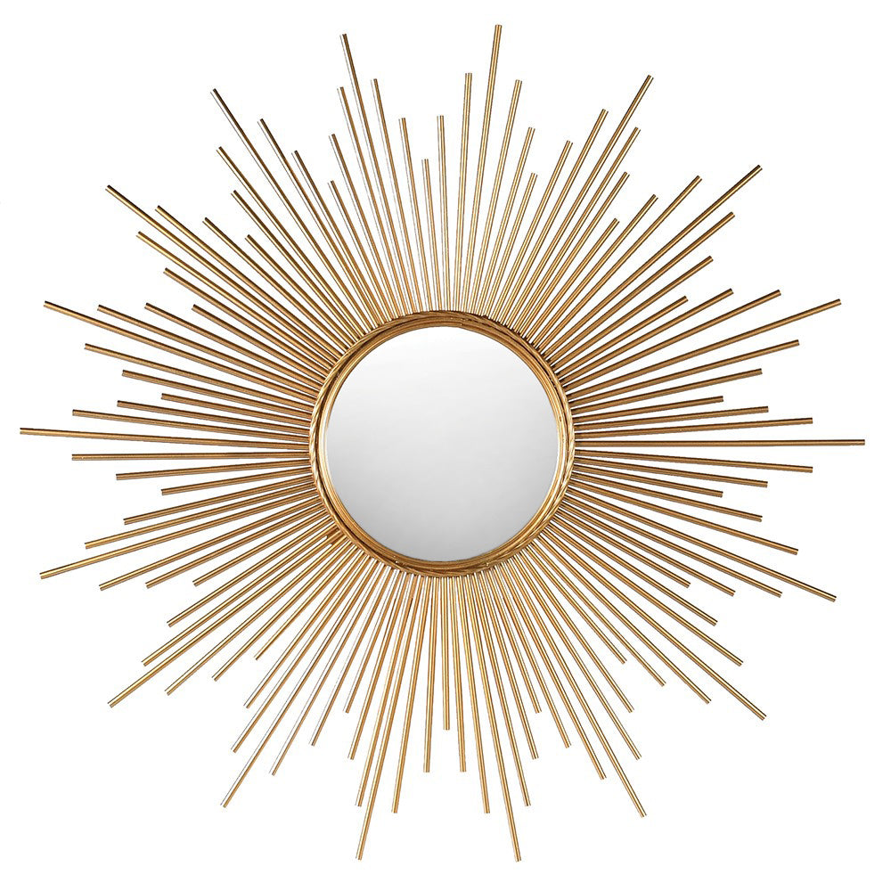 the gold sunburst frame is large enough to create an impact on any wall. This is a classic 'art deco' design,