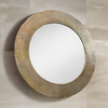 Gold Aluminium Round Mirror 79 cm