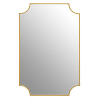 Gold Curve Edge Mirror 117  x 77 cm