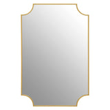 Gold Curve Edge Mirror 117  x 77 cm