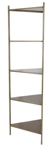 Gold Metal Corner Display Cabinet H200cm