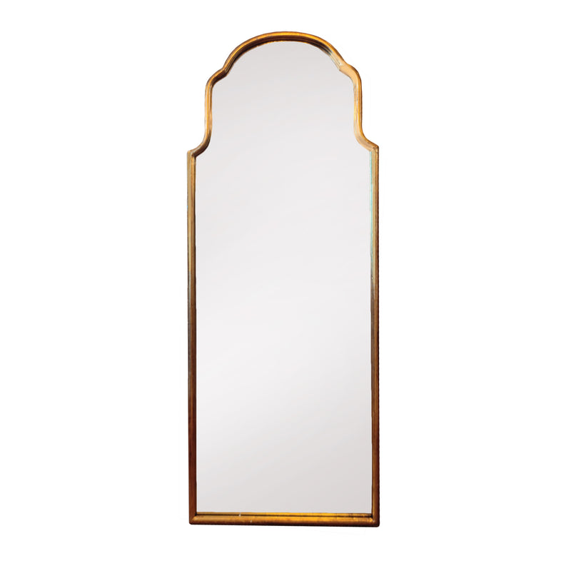 Arched Metal Shaped Gilt Mirror  H: 100cm