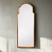 Arched Metal Shaped Gilt Mirror  H: 100cm