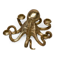 Gold Octopus Table Candle Holder 28cm