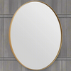 Oval Mirror Gold 50 x 60cm