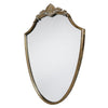 Exceptional oval mirror, ornate with a carved frame and flourishes to the top and base, great vintage looking mirror in brass. A classic shape perfect for a period home.