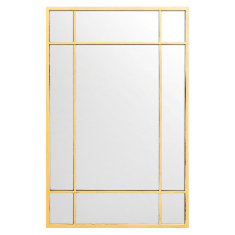 Gold Paneled Mirror 140 cm x 96 cm
