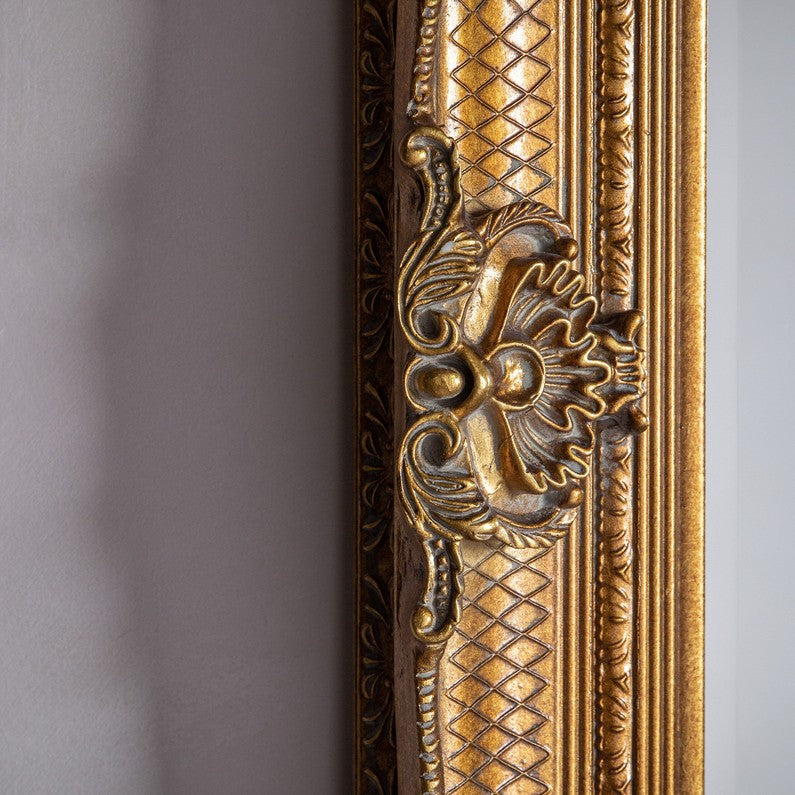 Gold Ornate Mirror 111 cm