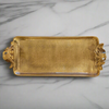 Large Ornate Gold Aluminium Tray 55cm