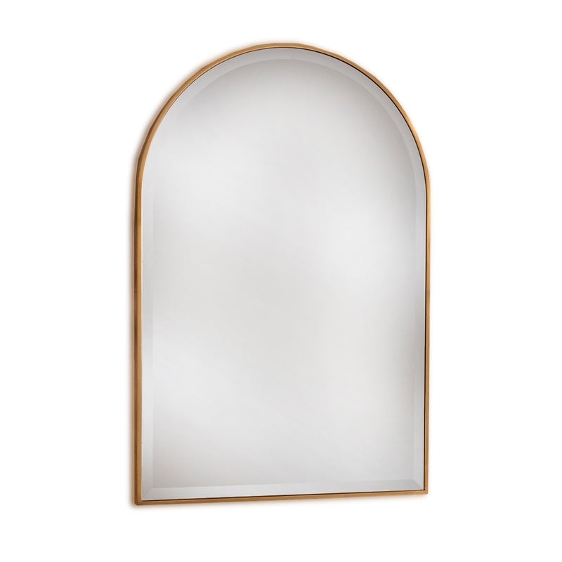 Thin Framed Arch Mirror Gold or Silver H: 93 cm