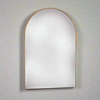 Thin Framed Arch Mirror Gold or Silver H: 93 cm