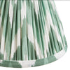 Green Chevron Pleated Clip Shade 16cm