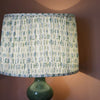 Shaped Green Lamp & Shade