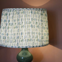 Shaped Green Lamp & Shade