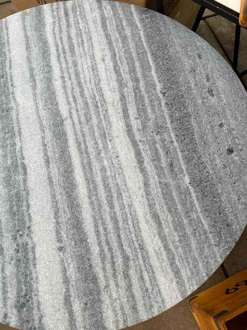 Grey Marble Top Side Table  REDUCED