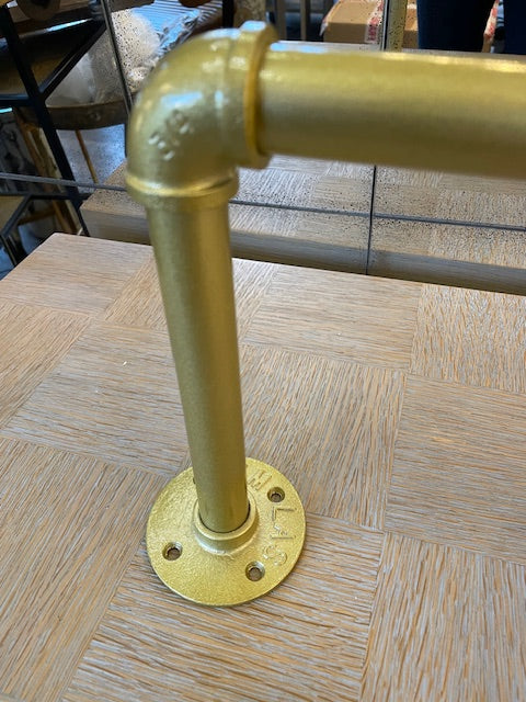 Gold Metal Industrial Towel Rail 84 cm- REDUCED