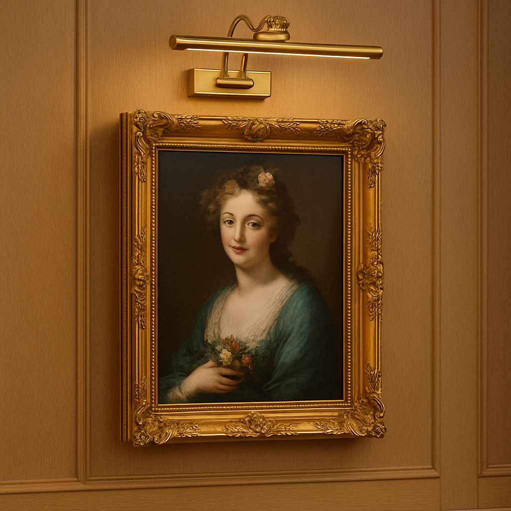 Aged Brass Picture Light - Illuminate Artwork Elegantly