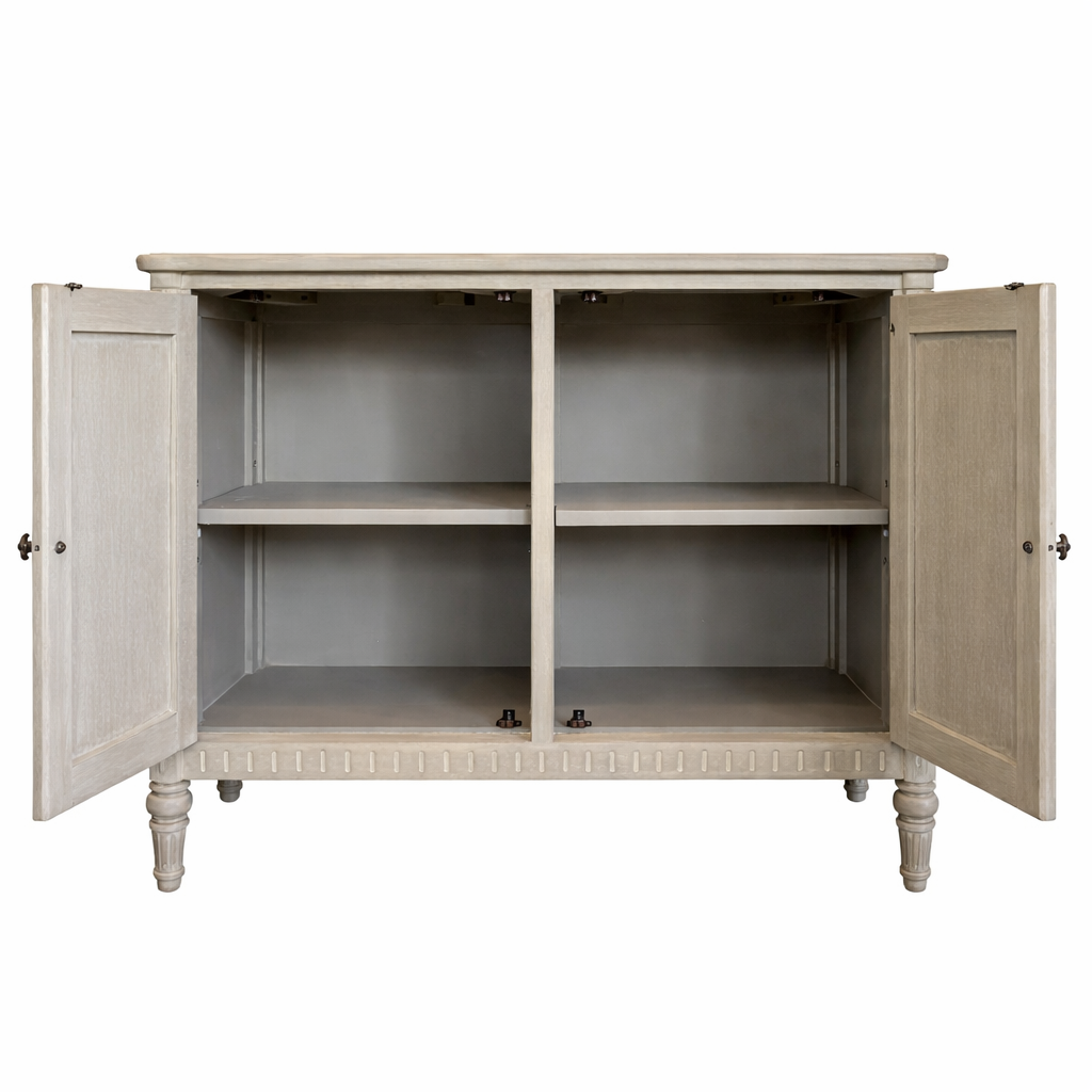 Lime Wash Two-Door Sideboard