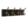 Iron Hooks on Dark Wooden Base - 4