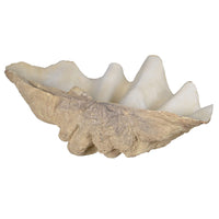 Large resin decorative shell bowl, 68cm wide