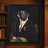 Large Dog in Suit Print 105 cm x 81 cm