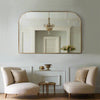 Large Gold Metal Framed Overmantle 100 cm x 150 cm
