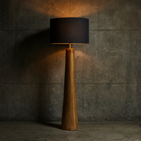 Textured Bronze Floor Lamp - Modern Elegance