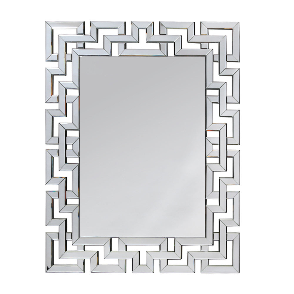 Large Rectangular Deco Venetian Mirror 122cm x 98cm