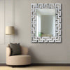 Large Rectangular Deco Venetian Mirror 122cm x 98cm