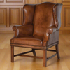 Leather Wing Chair  104 cm