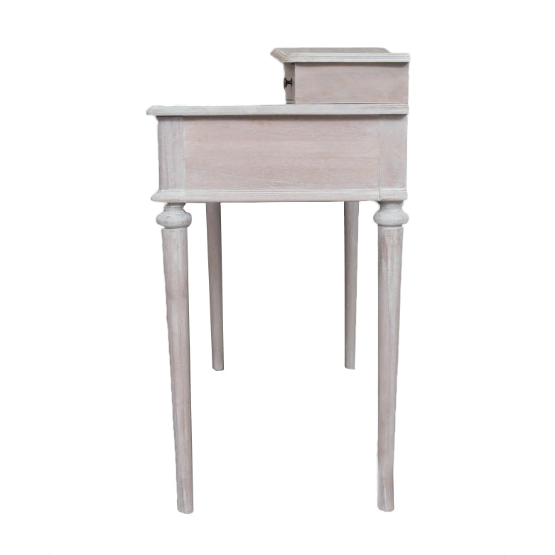 Limewash Wooden Bureau Desk