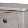 Soft Off White Wooden 3 Drawer Chest 80 cm