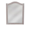 Off White Curved Mirror 90 cm x 70 cm