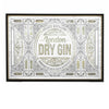 Mirrored Wall Sign "London Dry Gin" 100 x 70 cm