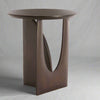 Modern Mango Wood Side Table - Mid-Century Asymmetric Design - CLEARANCE