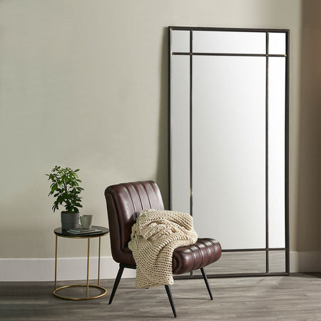 Silver Leaf Long Wall Mirror H: 168cm