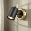 Matt Black & Brushed Brass Wall Light H: 11cm